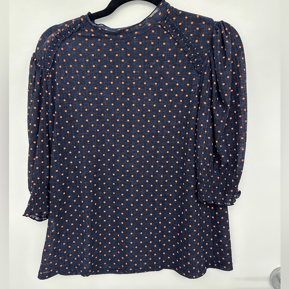 ZARA polka dot top